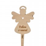 Leseni angel na pik Angelček LAP1 - Vedno z nami